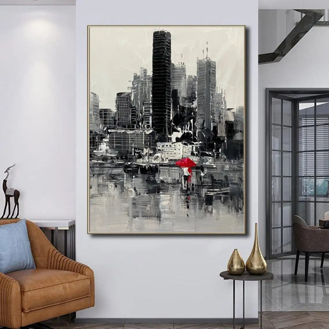 New York City Oil Painting Handmade