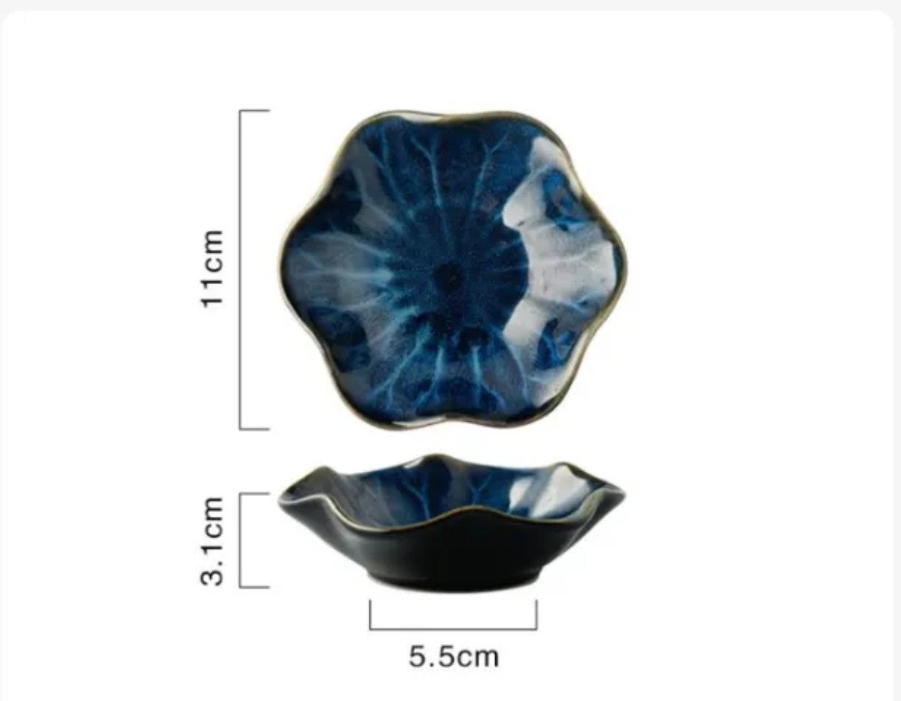 Flower Shape Plate Handmade