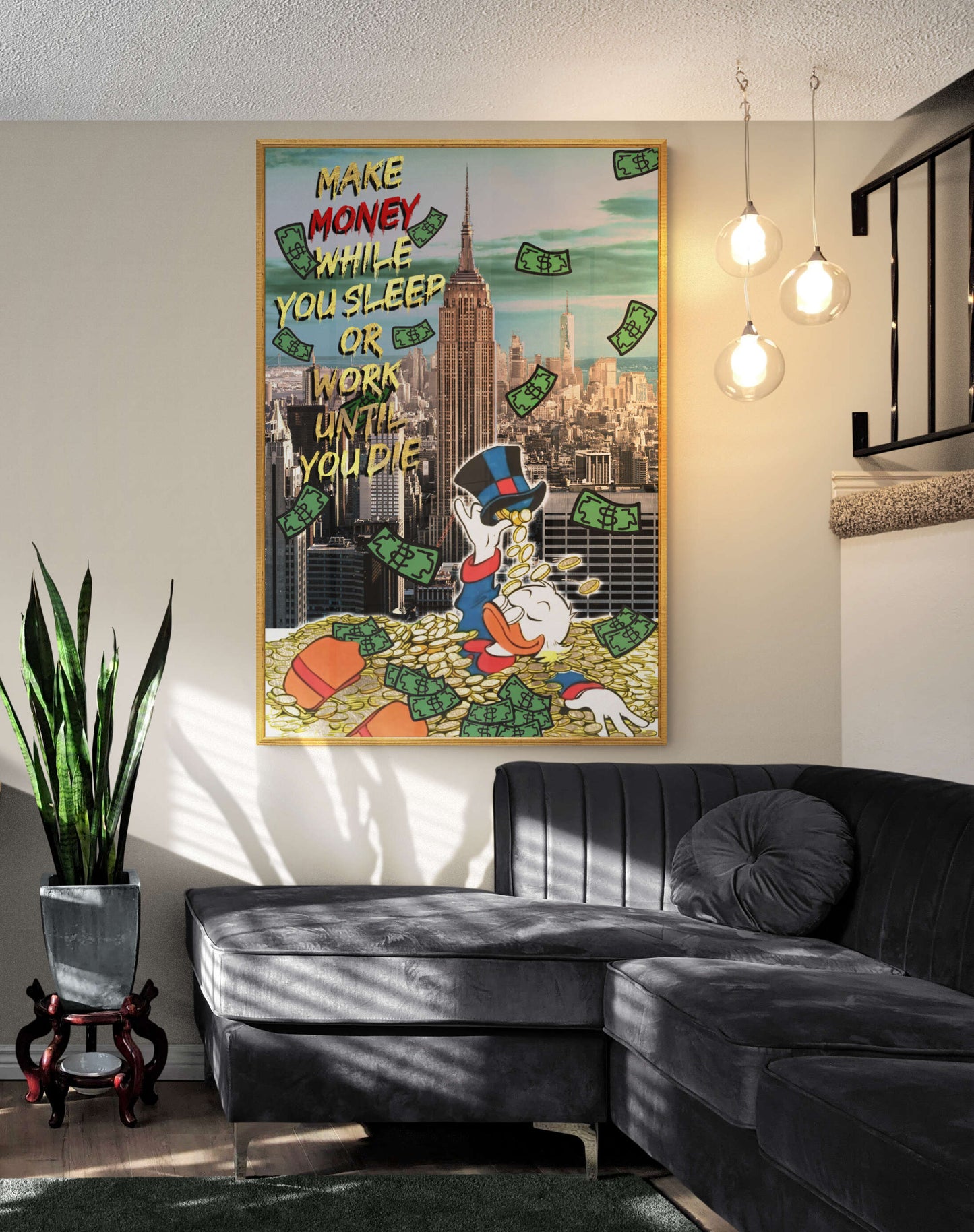 POP ART New York Make Money While You Sleep Motivation