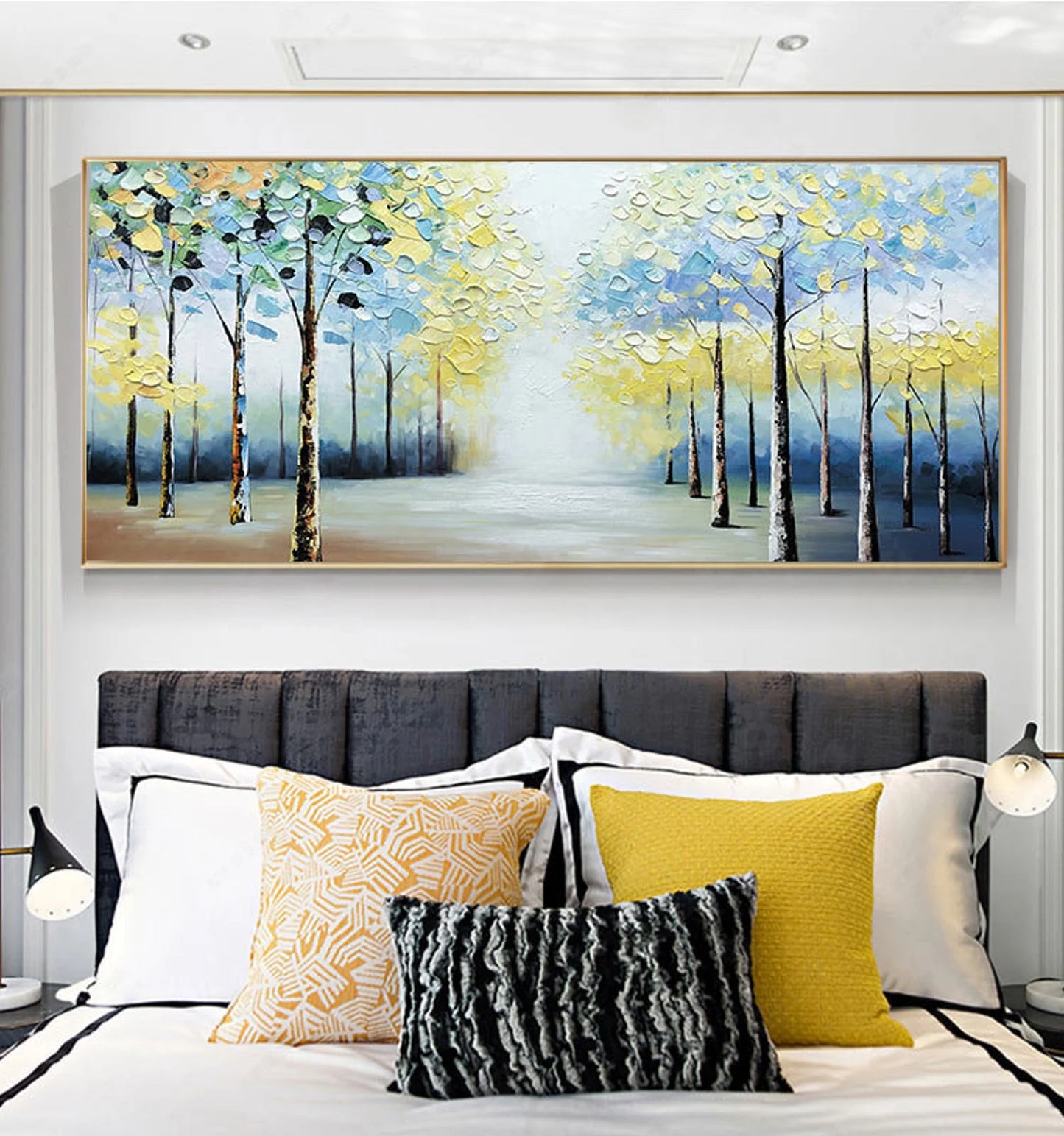 The Bright Forest Oil Painting Handmade