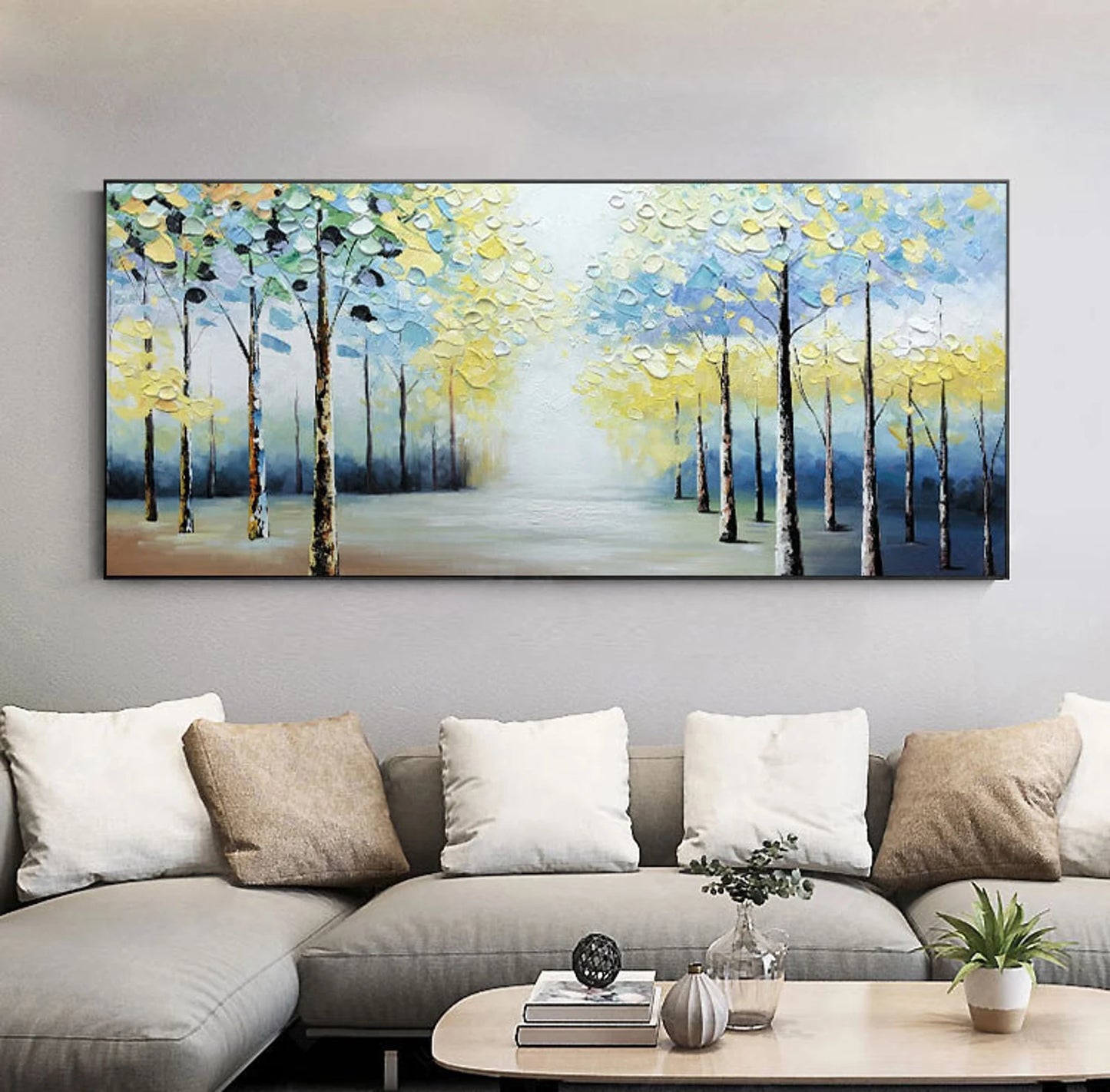 The Bright Forest Oil Painting Handmade