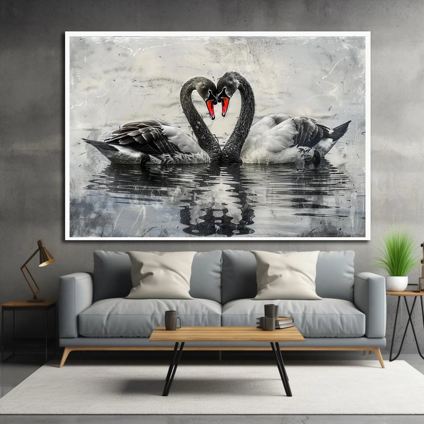 Feather Flying Birds Canvas