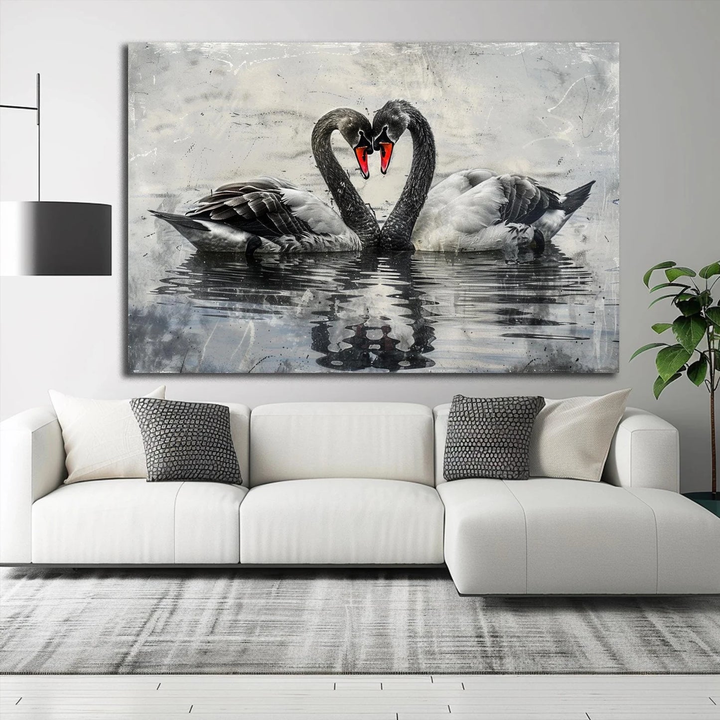 Feather Flying Birds Canvas