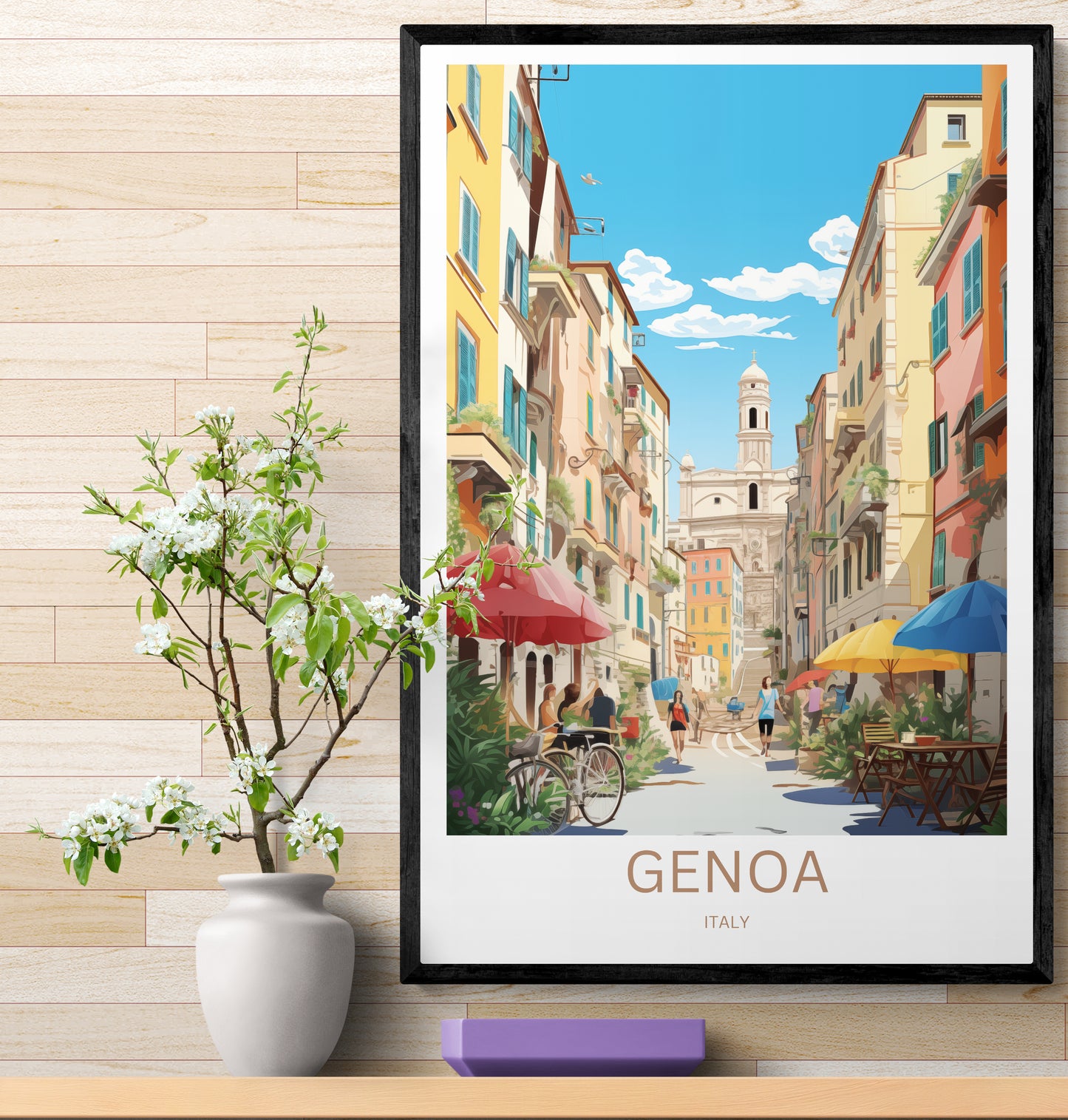 Travel Poster Genua