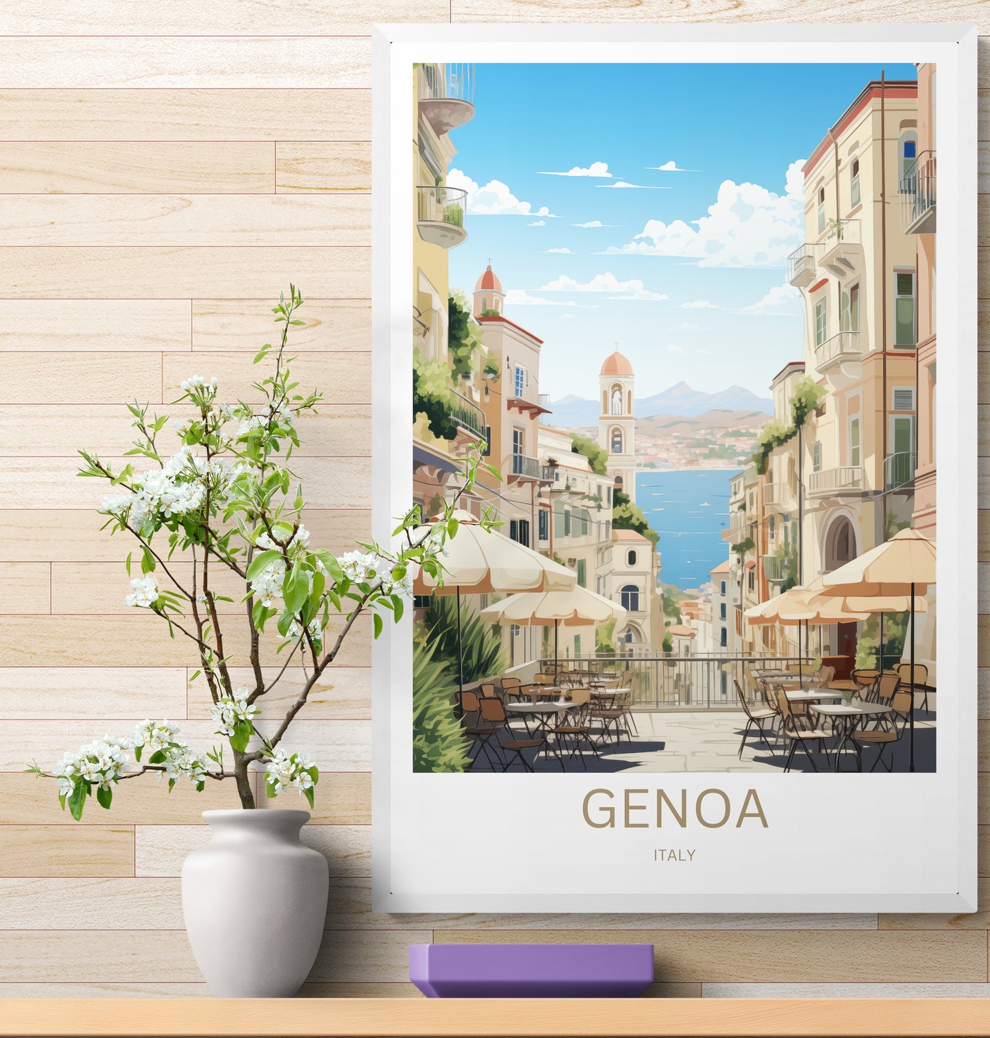 Travel Poster Genua