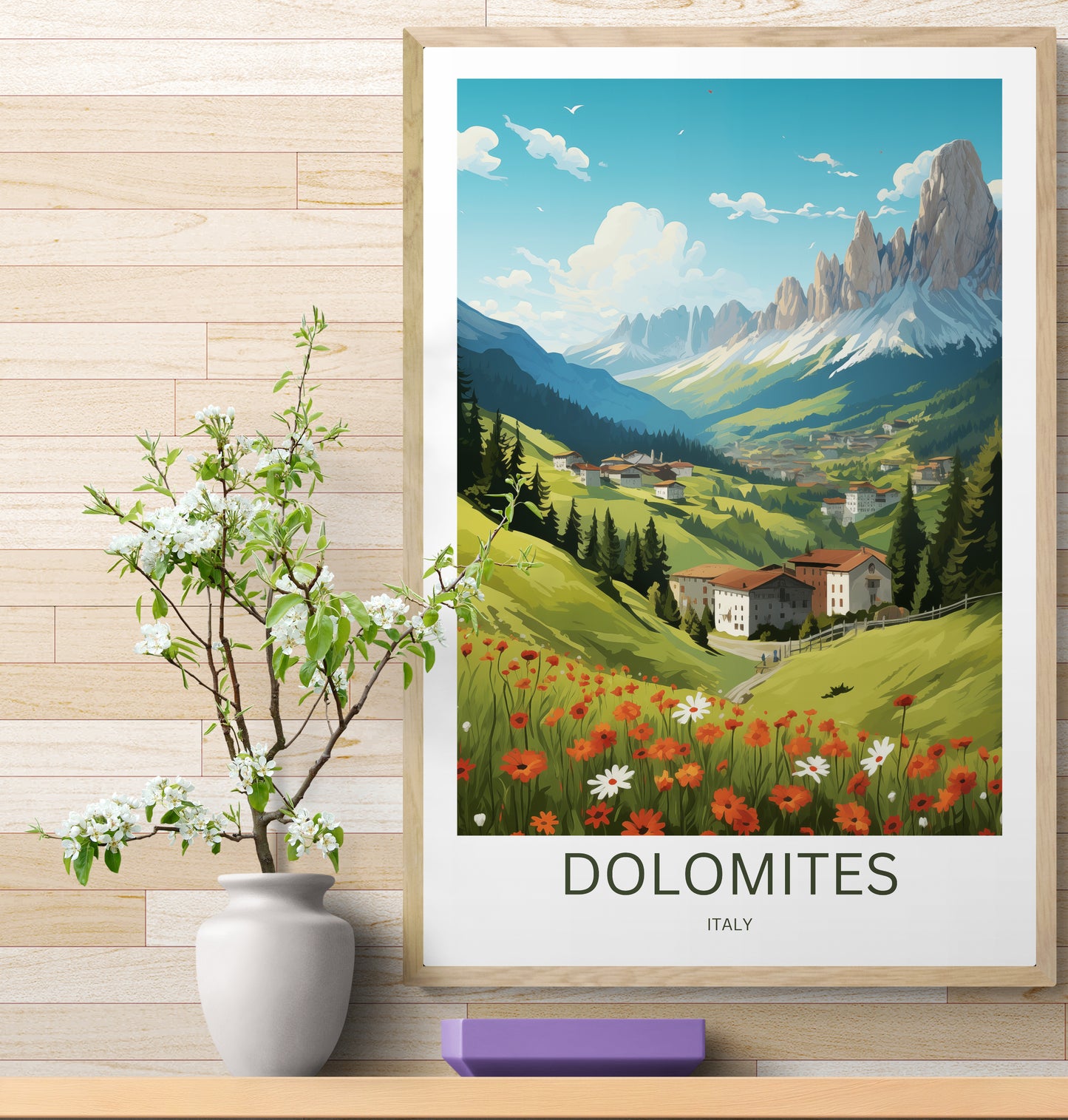 Travel Poster Dolomites