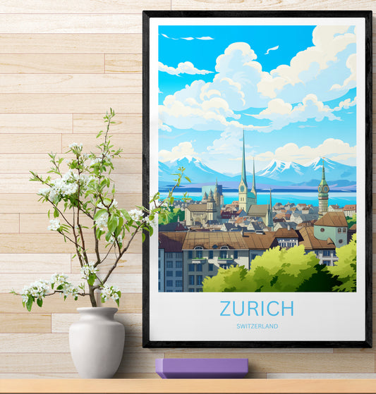 Travel Poster Zürich