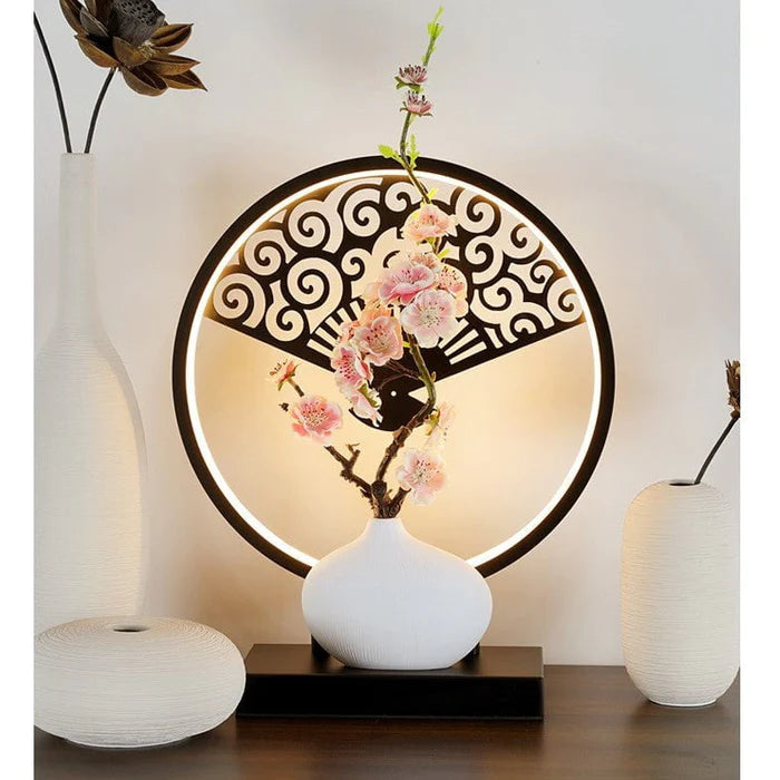 Vase lamp flower