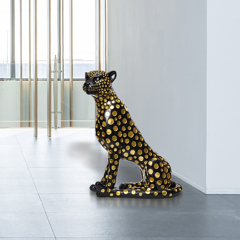 Leopard Skulptur