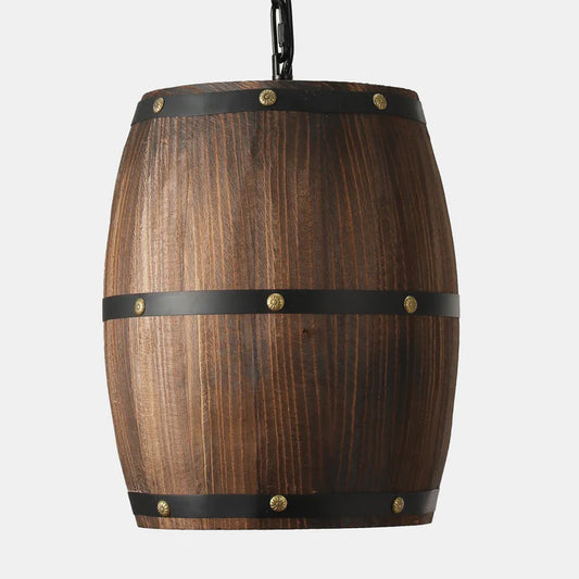 Barrel pendant lamp