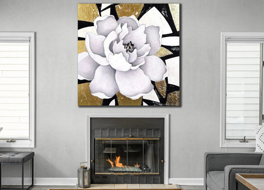 The white flower canvas