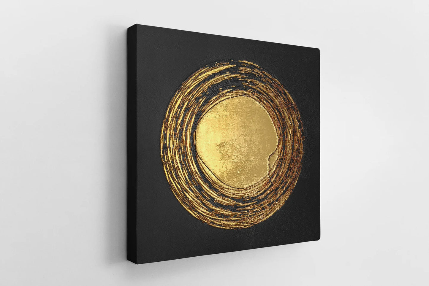 The Golden Circle Canvas Handmade Gold Glitter