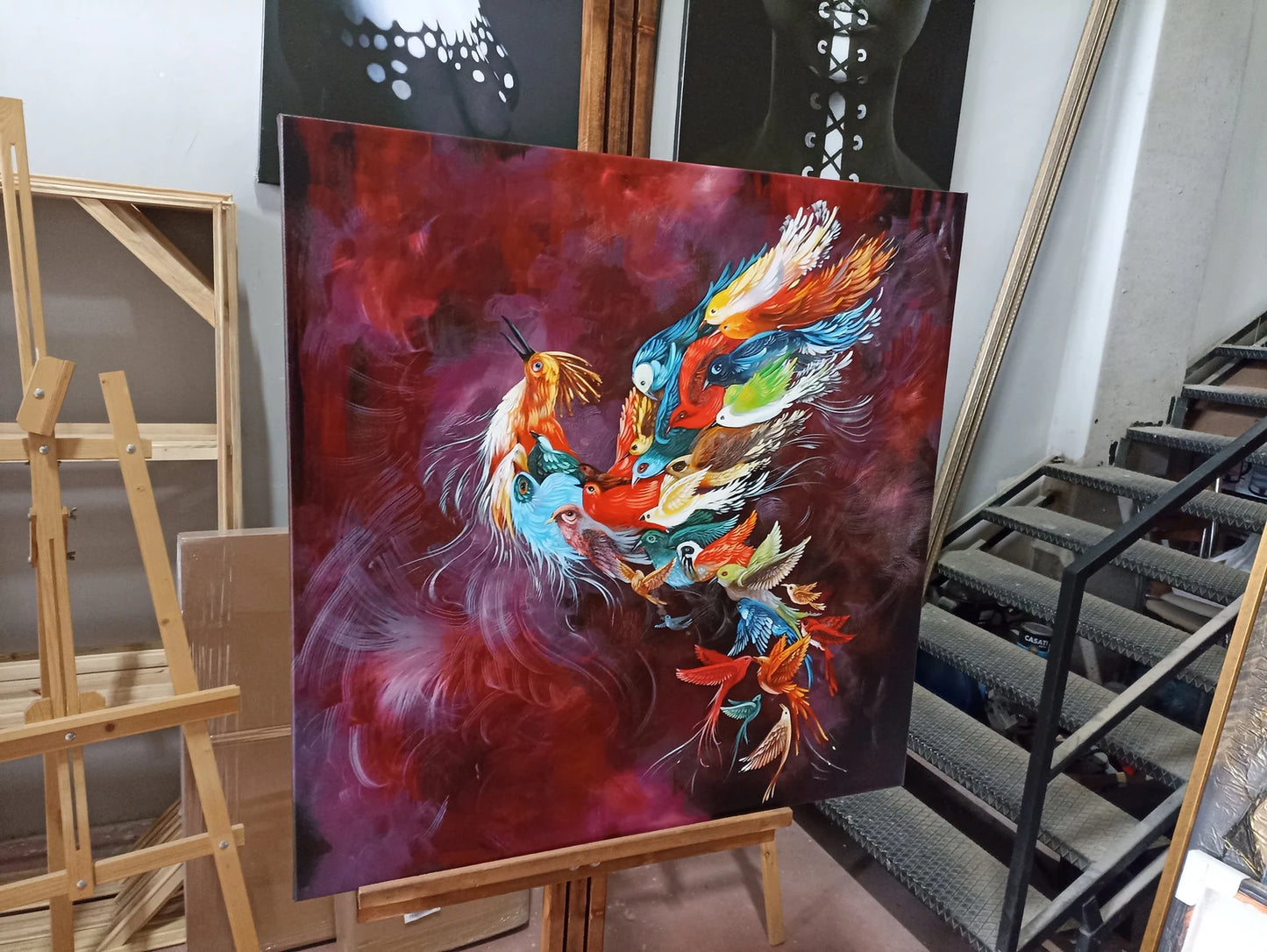 Red Phoenix Canvas