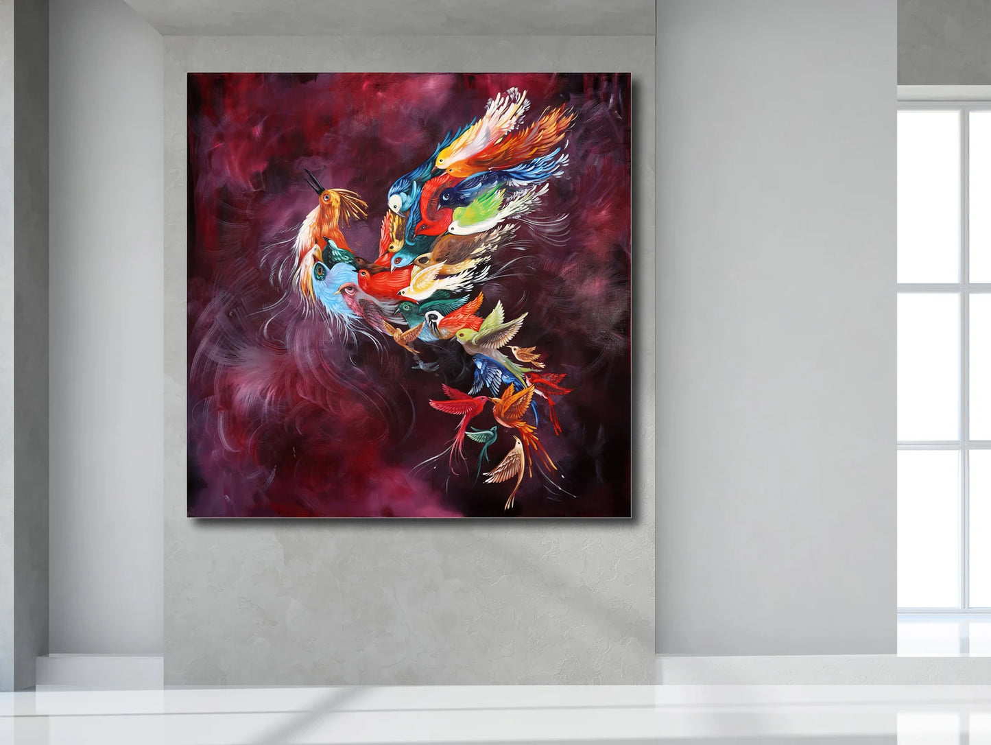 Red Phoenix Canvas