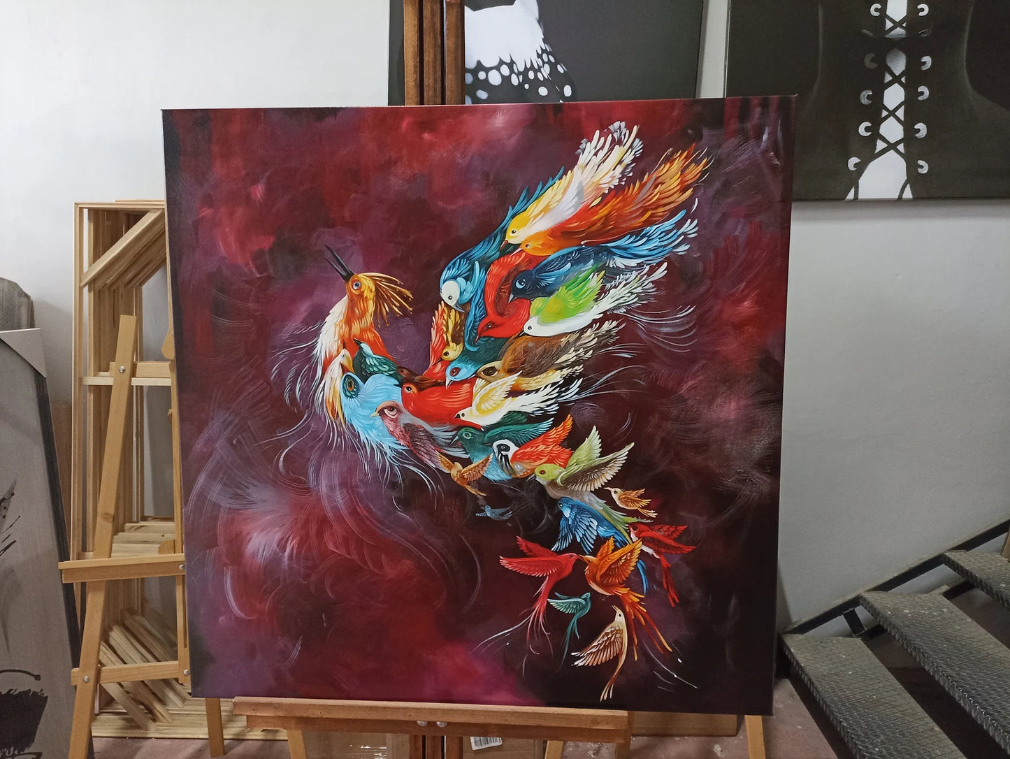 Red Phoenix Canvas