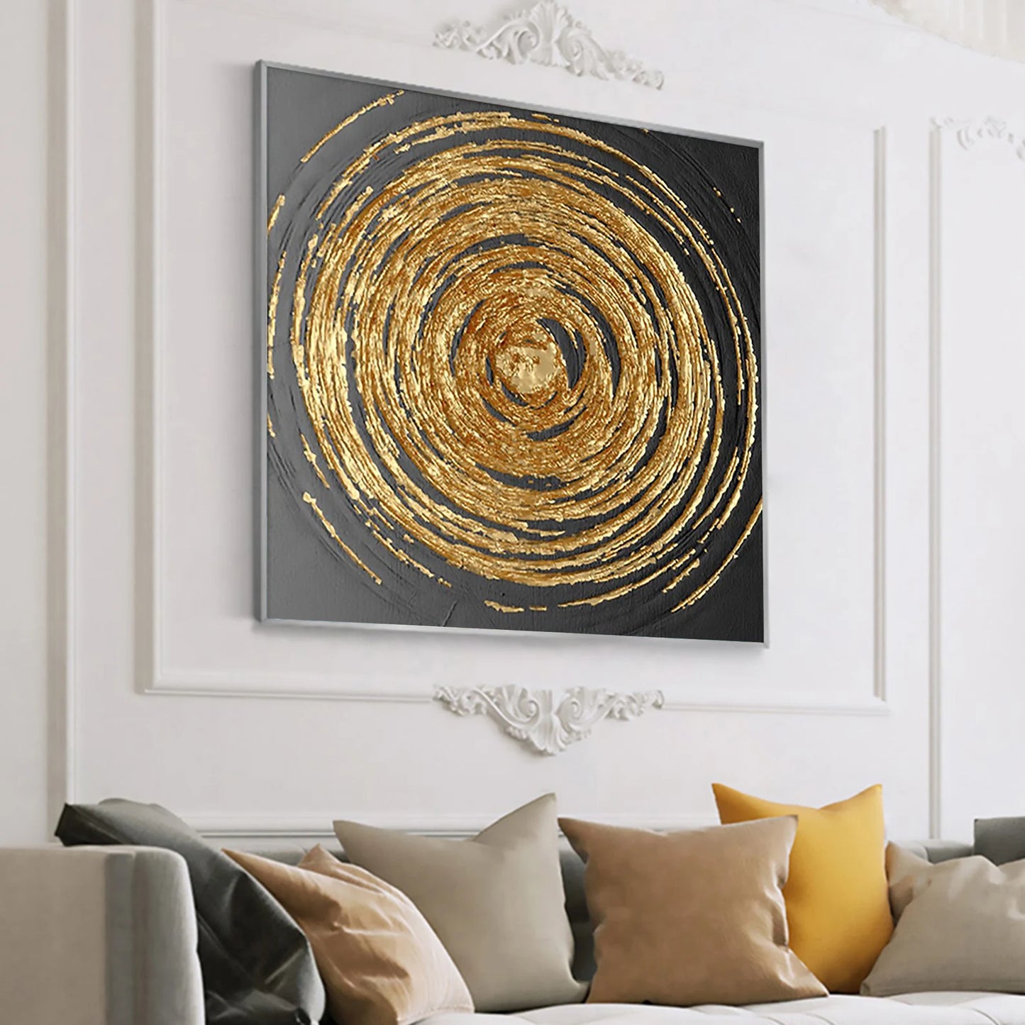 The Golden Circle Oil Painting Handmade