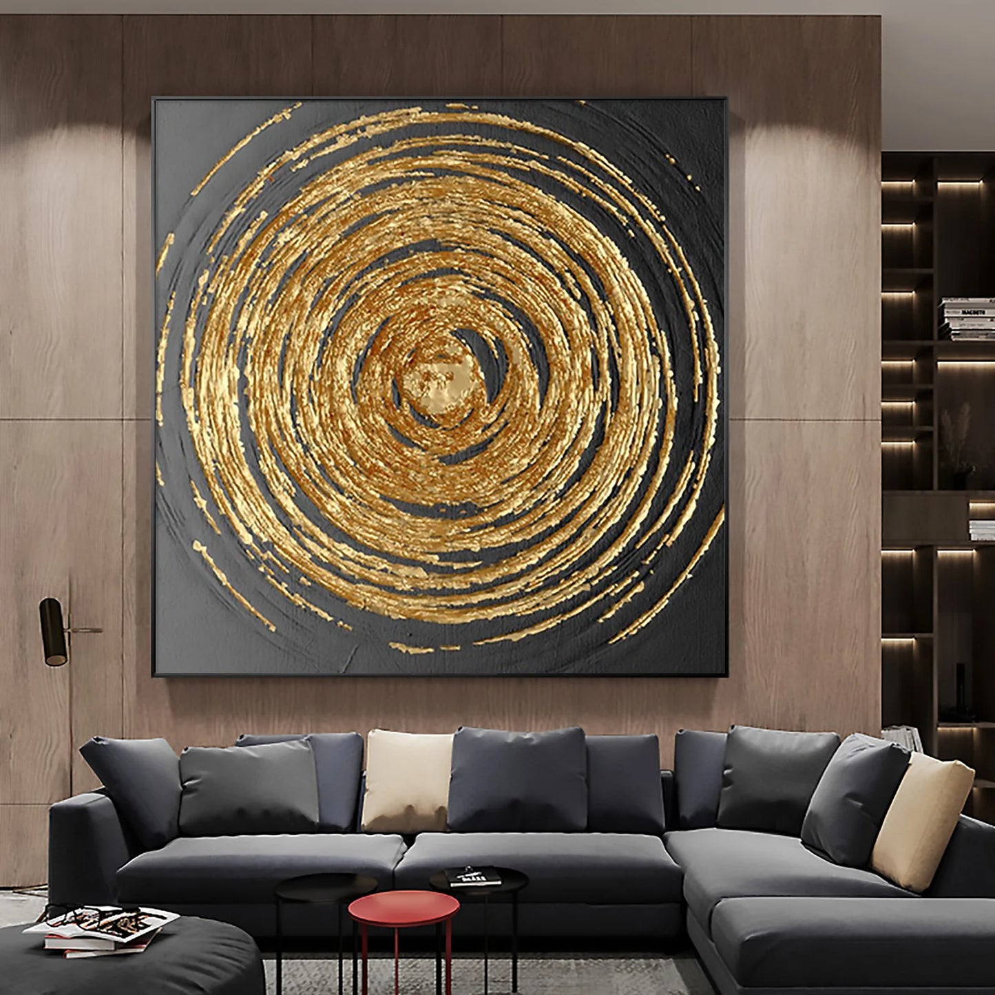 The Golden Circle Oil Painting Handmade