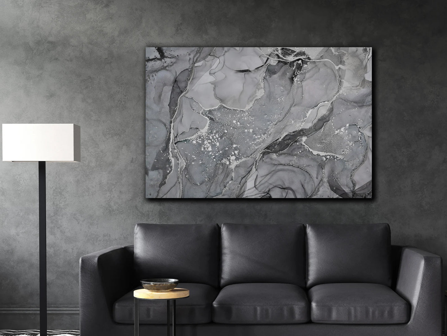 Grey Marmor Leinwand