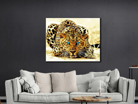 Blue Eyed Tiger Canvas