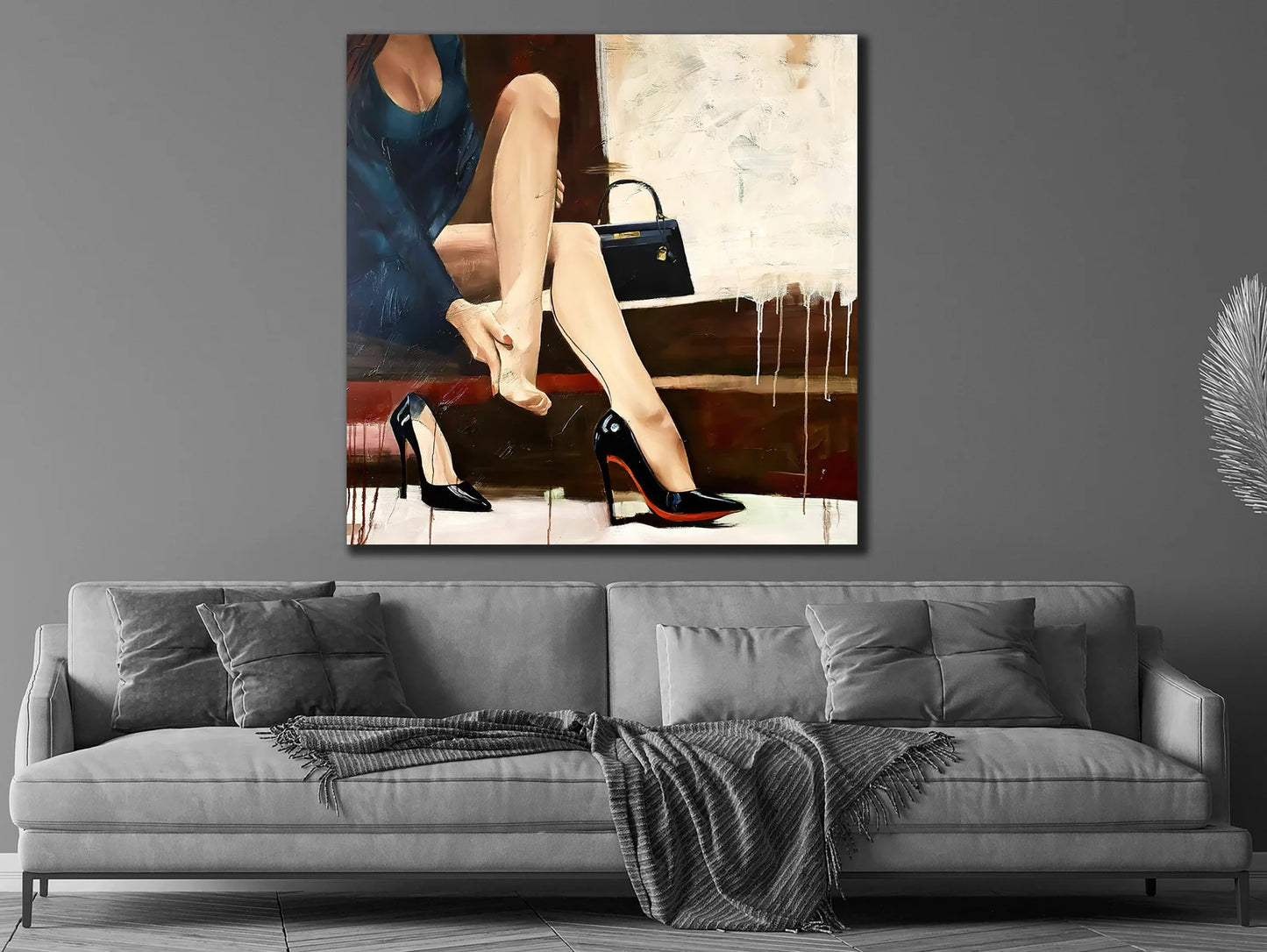 Elegant lady canvas